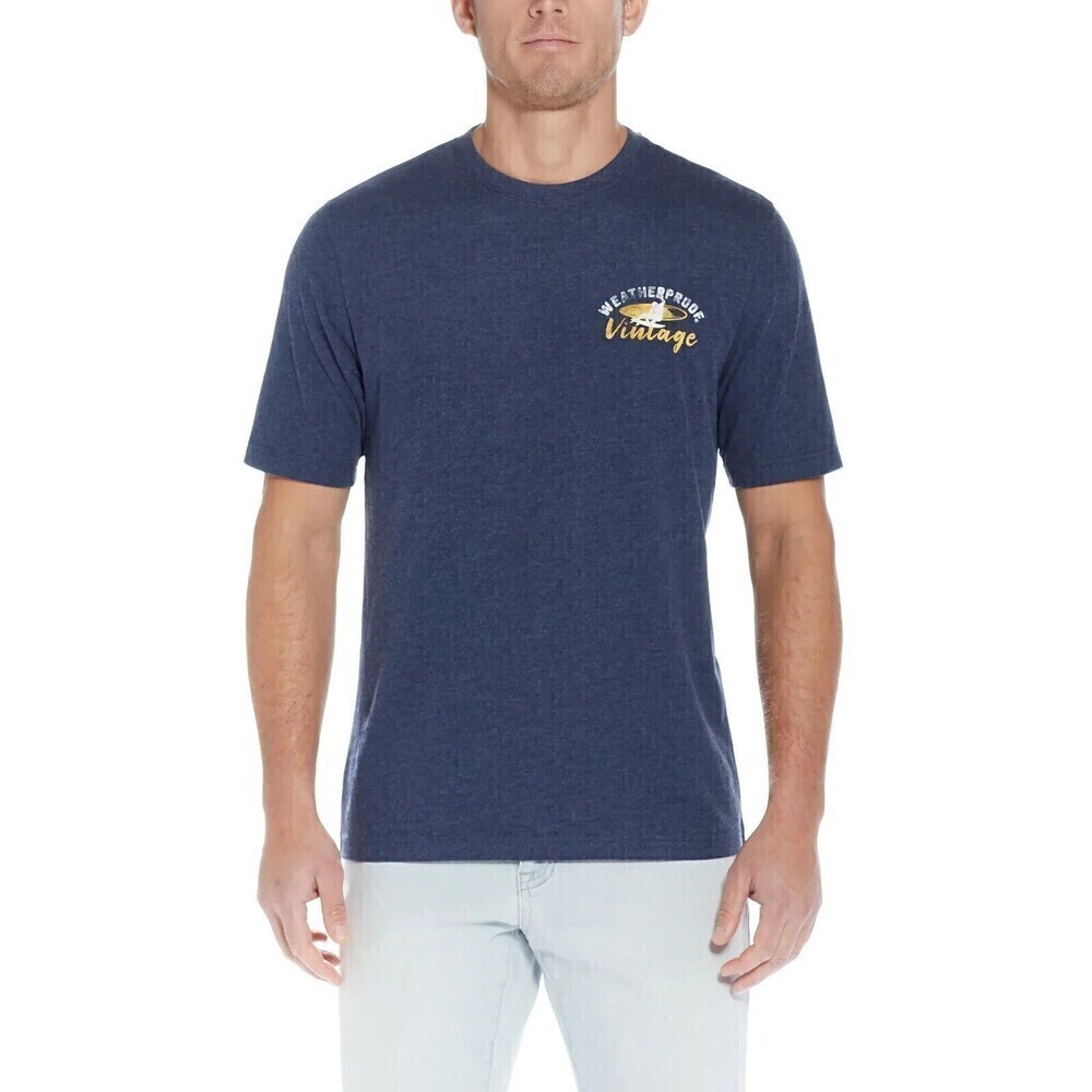 Weatherproof Vintage Men Graphic Tee Short Sleeve Super Soft Cotton